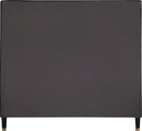 Harlie Black Velvet Full Bed