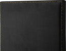 Harlie Black Velvet Queen Bed