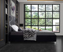 Ghost Black Velvet Full Bed