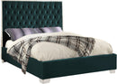 Lexi Green Velvet Full Bed