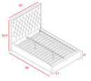 Lexi Black Velvet Queen Bed