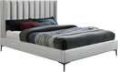 Nadia Cream Velvet Full Bed