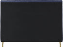 Zara Navy Velvet Full Bed (3 Boxes)