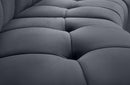 Limitless Grey Velvet 2pc. Modular Sectional