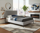 Hunter Grey Linen Queen Bed