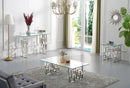 Alexis Chrome Console Table