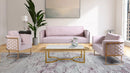 Casa Pink Velvet Loveseat