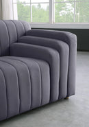 Naya Grey Velvet Chair