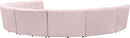 Infinity Pink Velvet 8pc. Modular Sectional