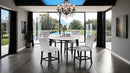 Sabro 5 Pc Dining Table Set Black