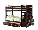 Allentown Espresso Bunk Bed (Twin/Twin & Storage)