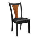 Boyer Transitional Amber and Black Side Chair