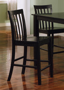 Transitional Black Five-Piece Dining Set