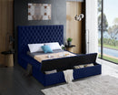 Global Velvet Storage Bed