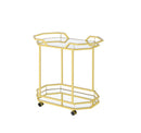 Traditional Brass Serving Cart