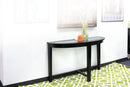 Kort Espresso & Clear Glass Sofa Table