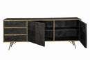 Modern Black and Brass Server