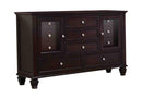 Sandy Beach Cappuccino Eleven-Drawer Dresser
