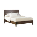 Lompoc Mid-Century Modern Brown Walnut Eastern King Bed
