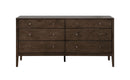 Lompoc Mid-Century Modern Cappuccino Dresser