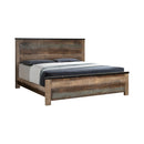 Sembene Bedroom Rustic Antique Multi-Color Queen Bed