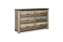 Sembene Antique, Multi-Colored Dresser