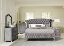 Deanna Bedroom Traditional Metallic Eastern King Bed