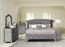 Deanna Contemporary Metallic California King Bed