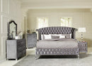 Deanna Bedroom Traditional Metallic Queen Bed