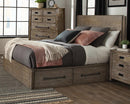 Meester Rustic Barn Door Eastern King Bed