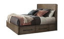Meester Rustic Barn Door Eastern King Bed