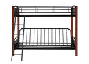 Collins Collection Cinnamon and Black Transitional Bunk Bed