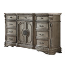 Northville Antique Silver Dresser (MARBLE TOP)