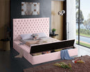 Global Velvet Storage Bed