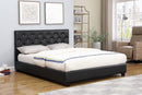 Regina Transitional Black Queen Bed