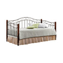 Traditional Sandy Black and Wood Daybed