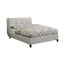 Amador Beige Upholstered King Platform Bed
