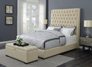 Camille Cream Upholstered King Bed