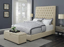 Camille Cream Upholstered California King Bed