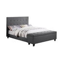 Halpert Transitional Light Grey Full Bed
