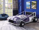 Taban White & Black PU Twin Bed
