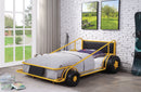 Taban Yellow & Black PU Twin Bed