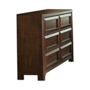 Greenough Transitional Cappuccino Six-Drawer Dresser