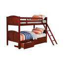 Parker Chestnut Twin-over-Twin Bunk Bed