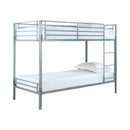 Boltzero Contemporary Silver Twin Bunk Bed