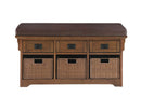 Traditional Medium Brown Bench