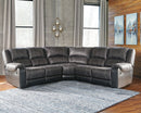 Nantahala Signature Design by Ashley 5-Piece Reclining Sectional image