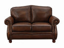 Montbrook Traditional Hand Rubbed Brown Loveseat