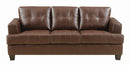 Samuel Transitional Dark Brown Sofa