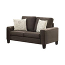 Bachman Transitional Grey Loveseat